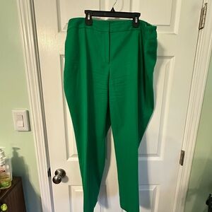 Talbots Vibrant Green Wool Trousers